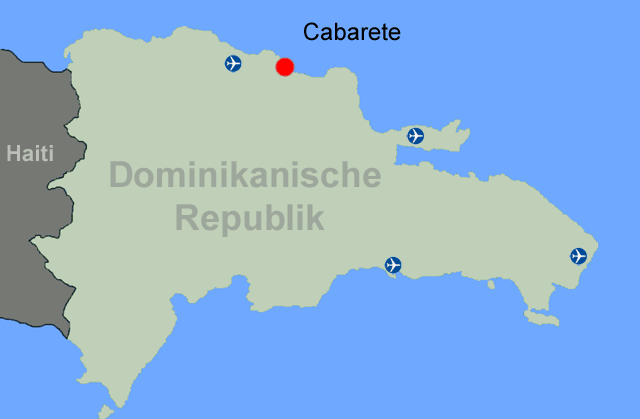 Karte Cabarete - Dominikanische Republik